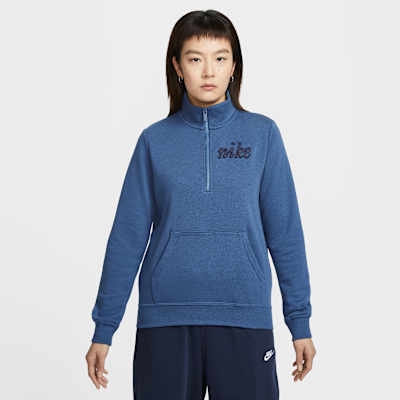 Nike Sportswear Club Fleece Women's 1/4-Zip Sweatshirt. Nike ID